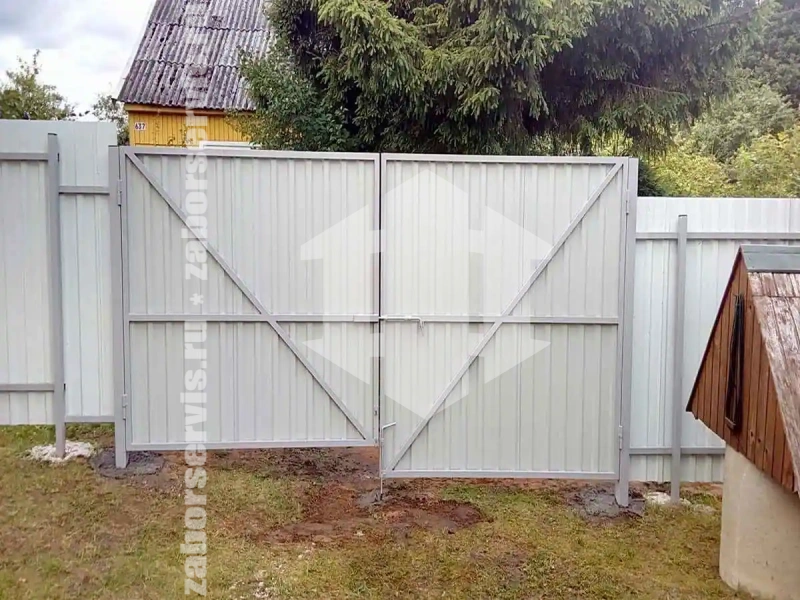 Забор из профнастила 93 метра