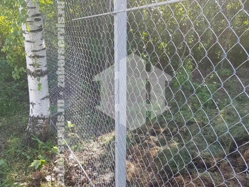 Забор оцинкованный из сетки рабицы 65 метров